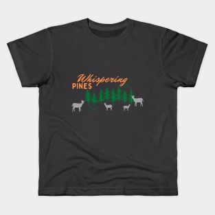 Whispering Pines Working Ranch with Goats Orange gray Kids T-Shirt